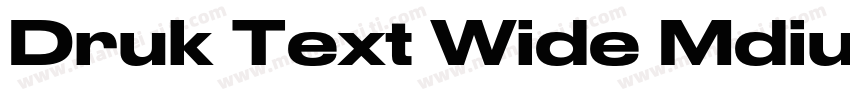 Druk Text Wide Mdium Trial字体转换